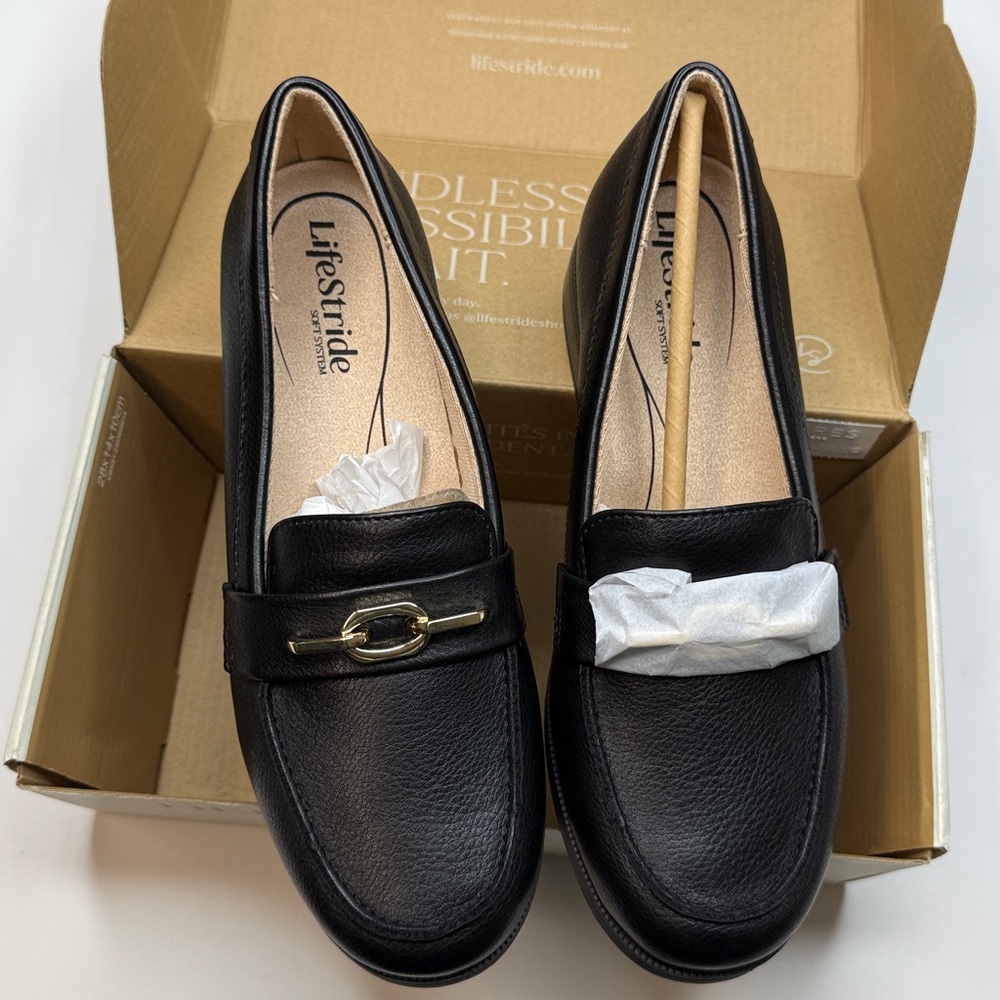 LifeStride Women's Sonoma Slip On Loafers with Buckle- Size 7 Wide - Picture 7 of 11